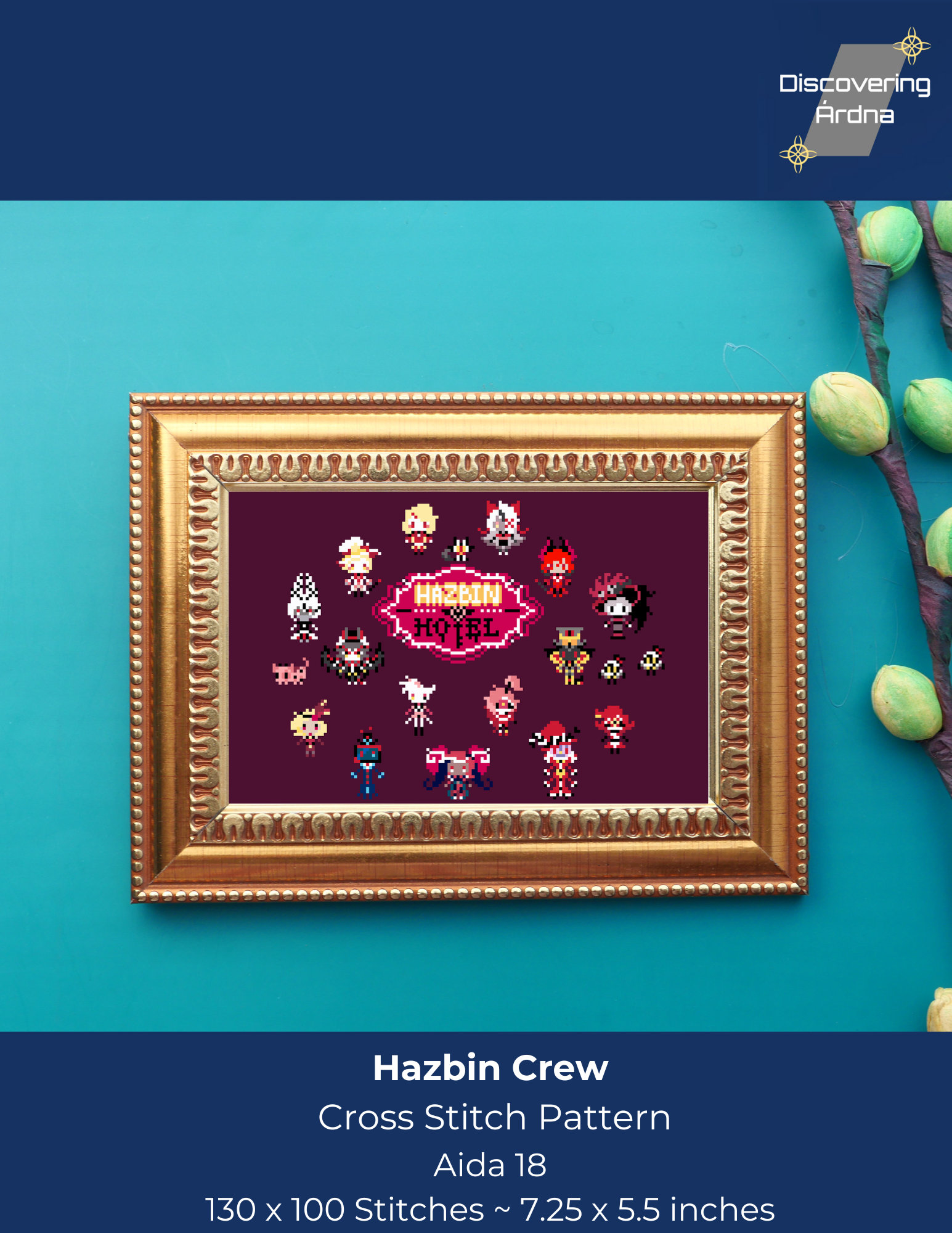 Hama様　オーダー Hazbin Crew Cross Stitch Pattern - Etsy