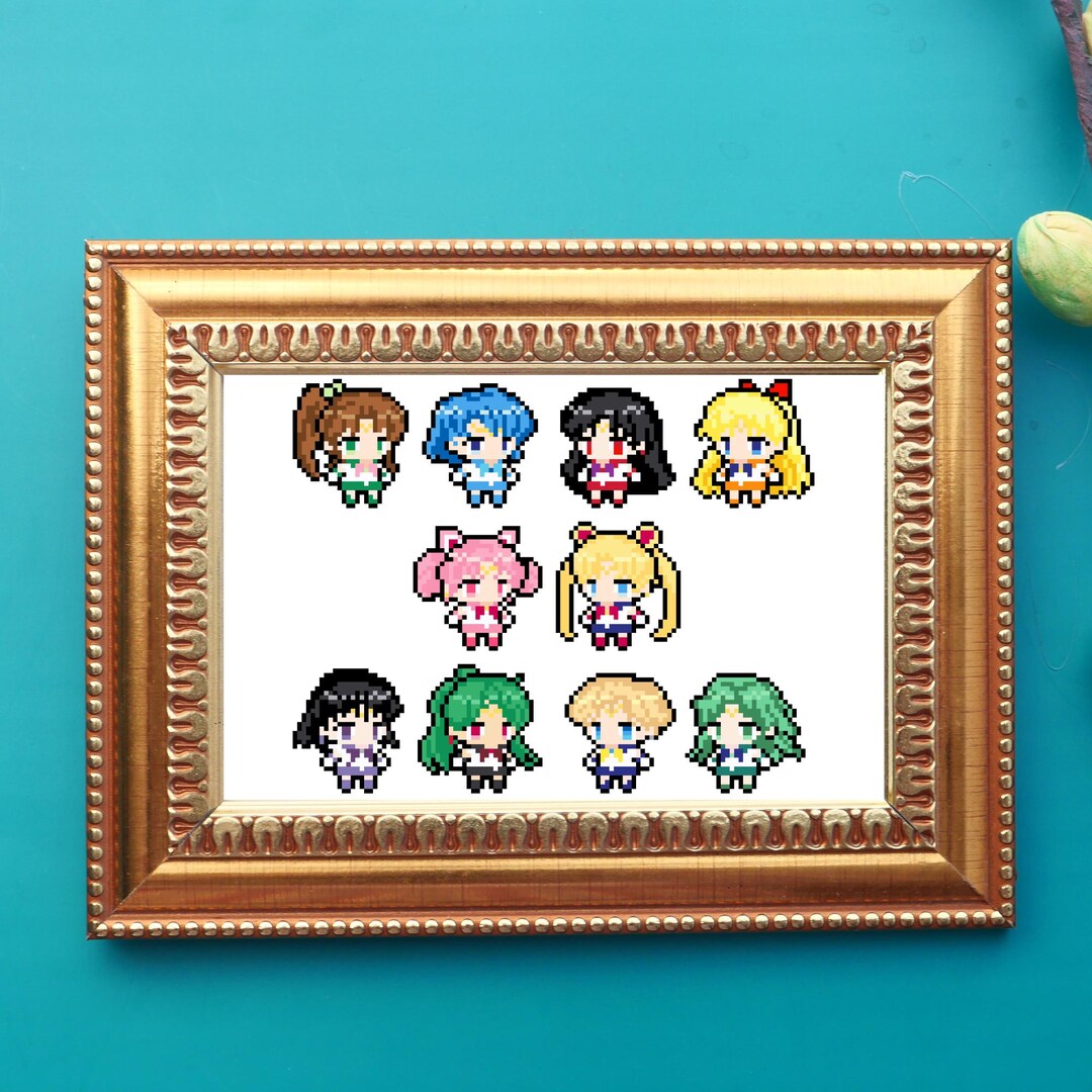 Cosmic Pixel Warriors Cross Stitch Pattern - Etsy