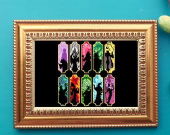 Classic Pixel Villains Cross Stitch Pattern