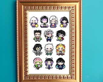 Pixel Pillars Cross Stitch Pattern - Etsy