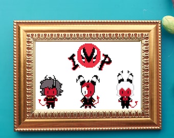 Helluva Team Cross Stitch Pattern