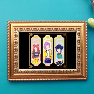 Pop Hunter Trio Cross Stitch Pattern