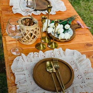 Big Size Thanksgiving Table, Luxurious Boho Table, Foldable and Portable Picnic Table, Thanksgiving Table Folding, Wooden Camp Table image 8
