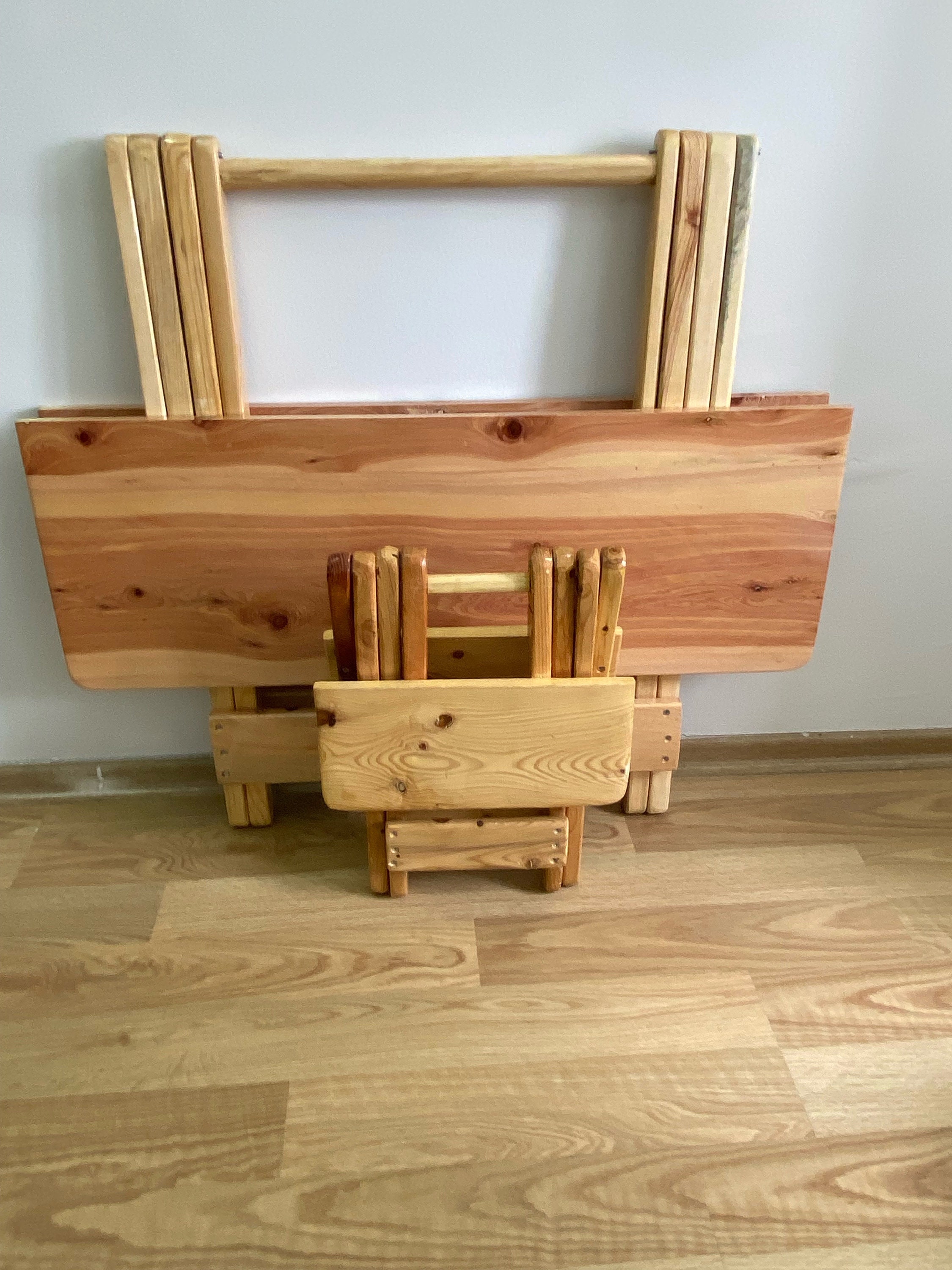 Collapsible Table, Wood Folding Table, Wooden Foldable Table, Multifunctional Table, Fold Put Table, Murphy Table, Gateleg Table, Custom