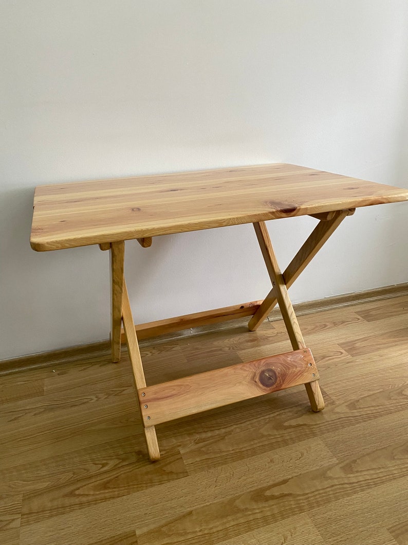 Meubles de jardinage en plein air/table pour jardin, pique-nique, plage, caravane/ensemble de terrasse en bois/table portable et pliable image 5