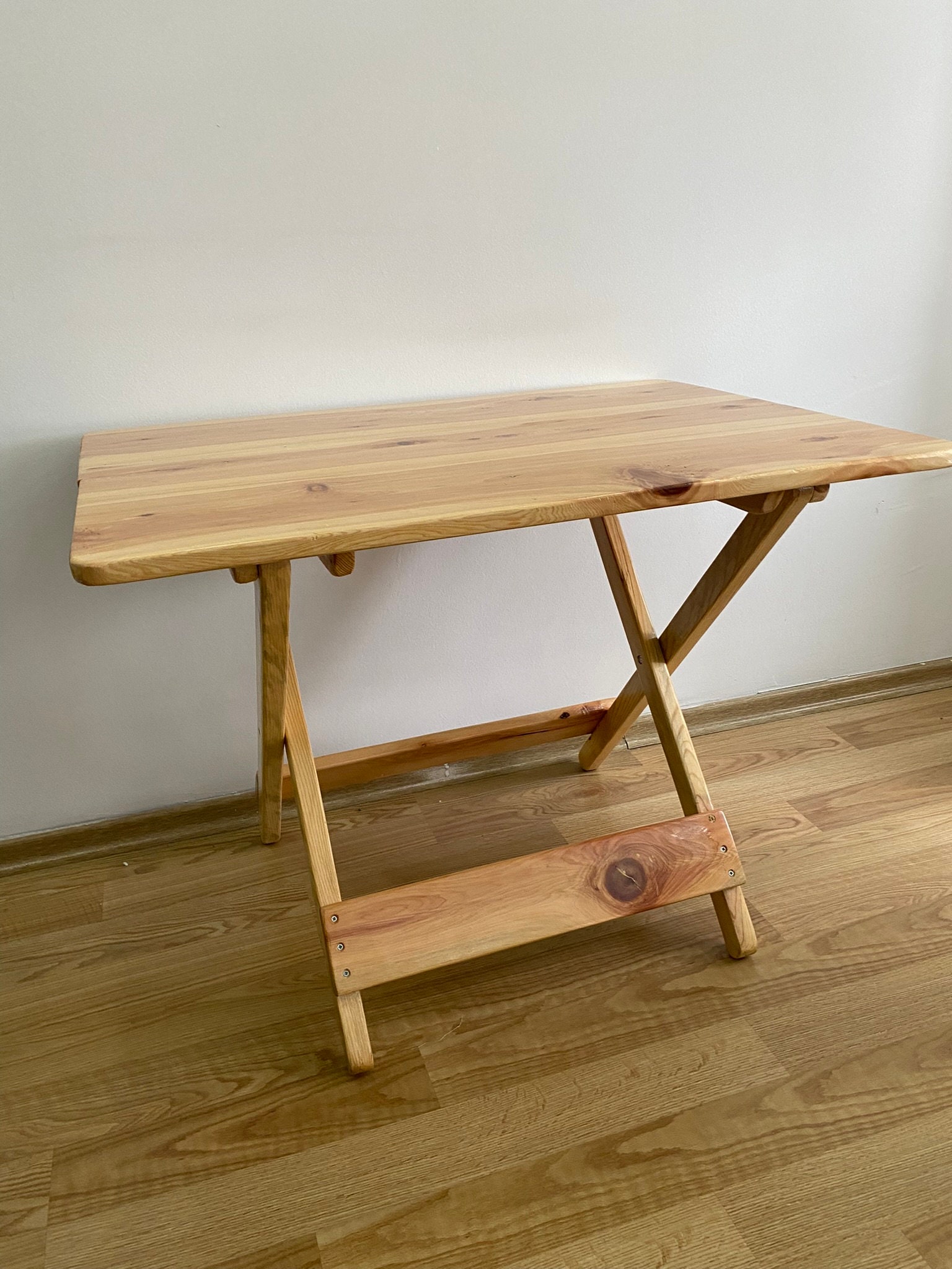 Collapsible Table, Wood Folding Table, Wooden Foldable Table ...