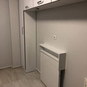 Wall Mounted Foldable Table, Space Saving Table, Murphy Table, Folding Table, Foldable Table with Shelves, Table for Narrow Kitchen