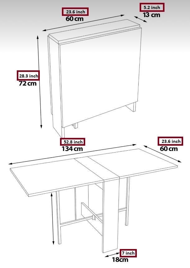 Murphy Table Target Murphy Table, Folding Table, Foldable Table, Drop Leaf Table ...