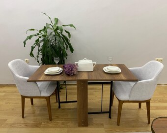 Drop Leaf Table, klappbarer Esstisch, tragbarer Tisch, Mehrzwecktisch, Caravan- und Camp-Tisch, Klapptisch, Murphy-Tisch