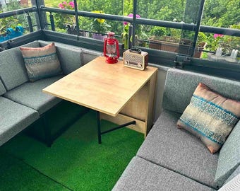 Mesa de balcón, mesa de comedor, mesa de comedor portátil, mesa de comedor, mesas plegables y portátiles, mesa de cocina