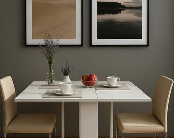 Murphy-Tisch, klappbarer Esstisch, Drop Leaf Tisch, Drop Leaf Esstisch, Gateleg Tisch, klappbarer langer Holztisch, ausziehbarer Tisch