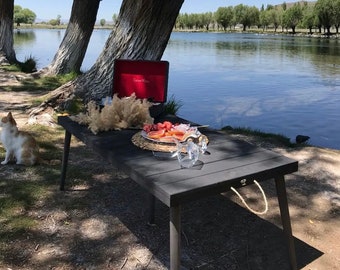 Tables of Various Sizes, Picnic Table, Folding Table, Outdoor Table, Low Picnic Table, Gartentisch, Thanksgiving Table, Boho Table