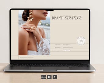Brand Strategy Template for Designers | Brand Strategy Presentation | Business Strategy Workbook | Brand Guidelines Template