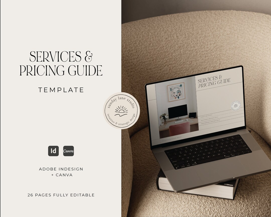 Services and Pricing Guide Template for Designers Process and Packages ...