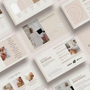 Branding Template Bundle For Designers, Concept logo Presentation, Brand Strategy, Guidelines, board, Service pricing guide, Canva Indesign