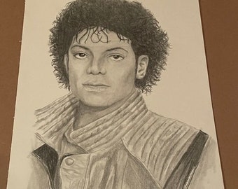 Michael Jackson Graphite Original-Portrait