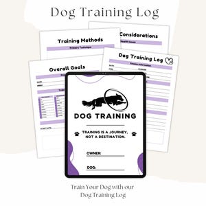 Ultimate Dog Training Log | Editable Canva Template for Professional & Personal Use