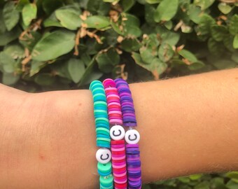 Colourful letter bracelet