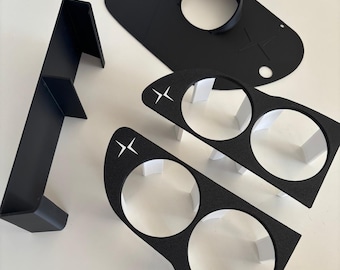 Polestar 2 Bundle -Cup Holder + Shelf + Charging Cover, Optimized For Polestar 2