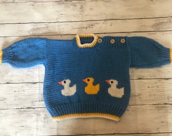 Hand Knitted Baby Jumper