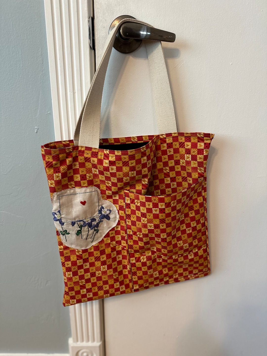 Handmade Custom Embroidery Tote Bags Great for Gifts, Personalizable