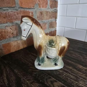 Vintage Donkey/Burro Ceramic Figurine Made In Brazil