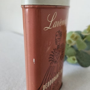 Vintage Tin Rexall Lavender Deodorant Talc Advertising Tin image 7