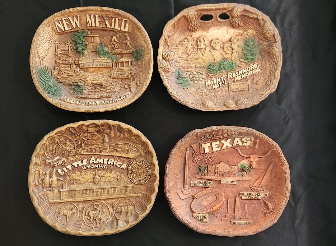 ヴィクトワールピサ記念プレート　非売品　レア Vintage Faux Wood 3D Souvenir Plates, Sold Individually Choice of