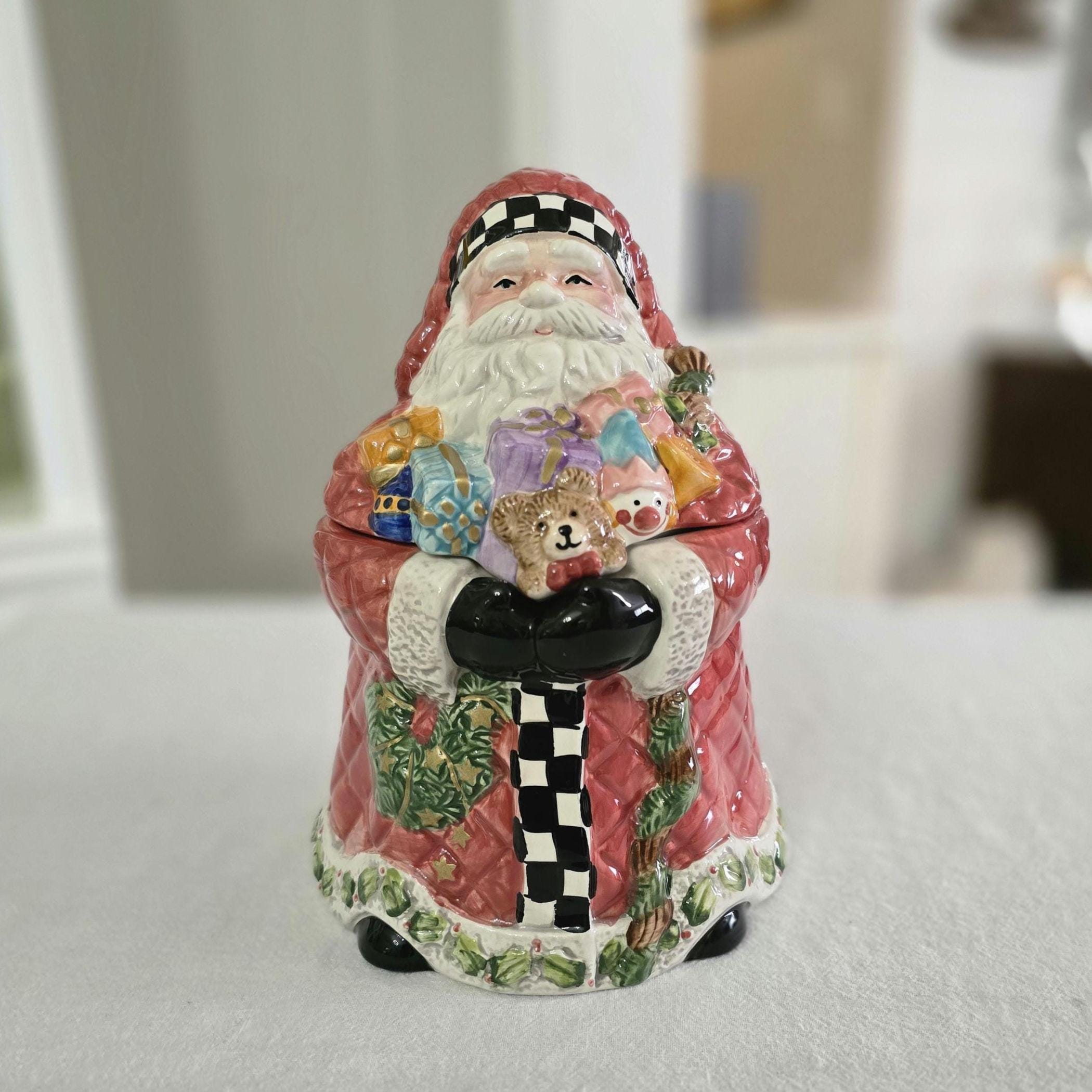 Old Santa Cookie Jar - Etsy