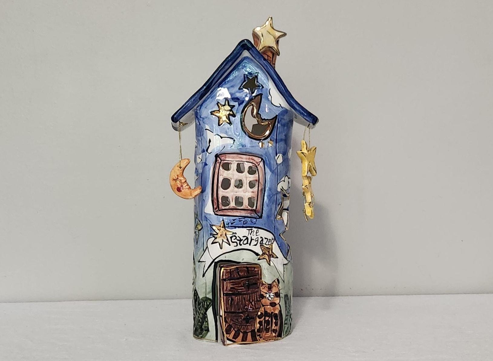 Vintage Blue Sky Clayworks Heather Goldminc the Stargazer Candle