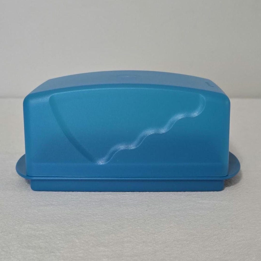 Tupperware Butter Tupperware Impressions Large 1 Lb Butter Dish Blue, Retro Cheese Keeper ...