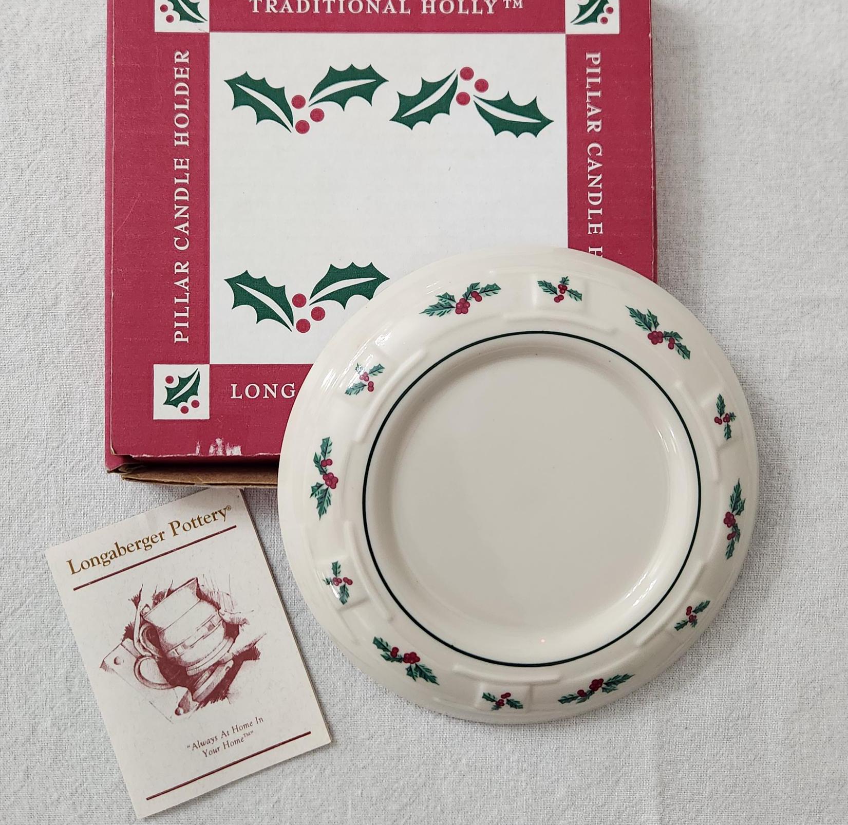 Longaberger Pottery Christmas Holly Etsy
