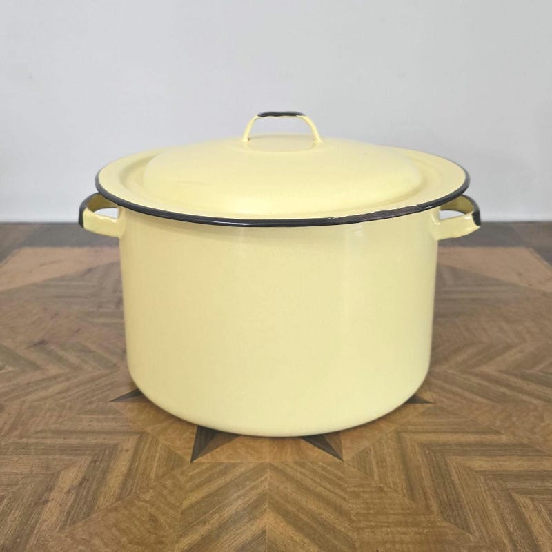 Enamelware Stock Pot - Etsy