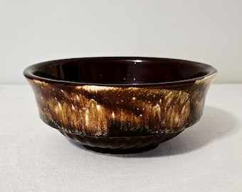 Vintage RRP Co. Brown Drip Glaze 8 1/4" Mixing Bowl, Robinson Ransbottom Pottery Roseville Ohio