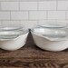 Vintage Pyrex England Blue Iris Casserole Dishes, Set of 2 With Pyrex ...