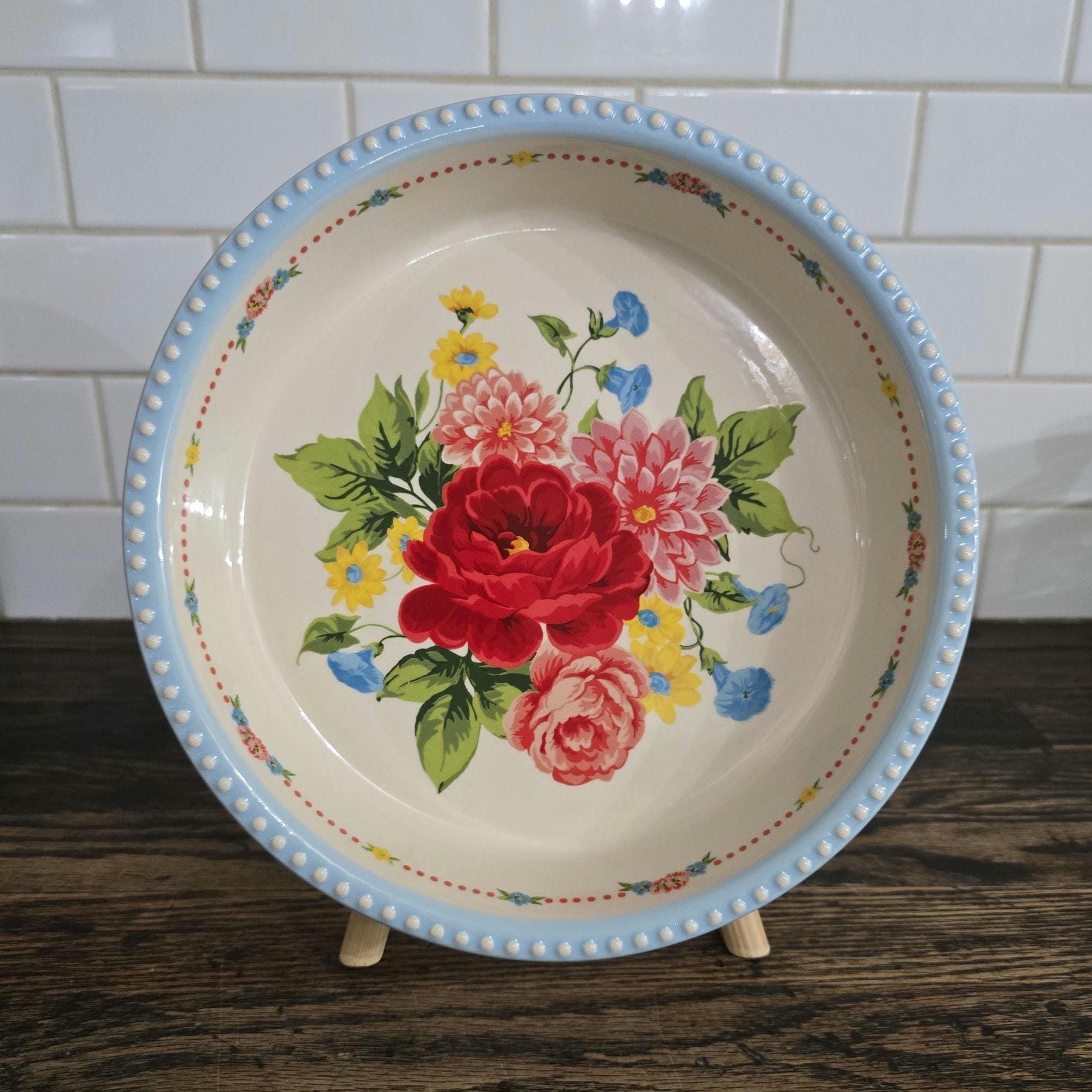 Pioneer Woman Cute Pie Pan Pioneer Woman Sweet Rose Stoneware Pie