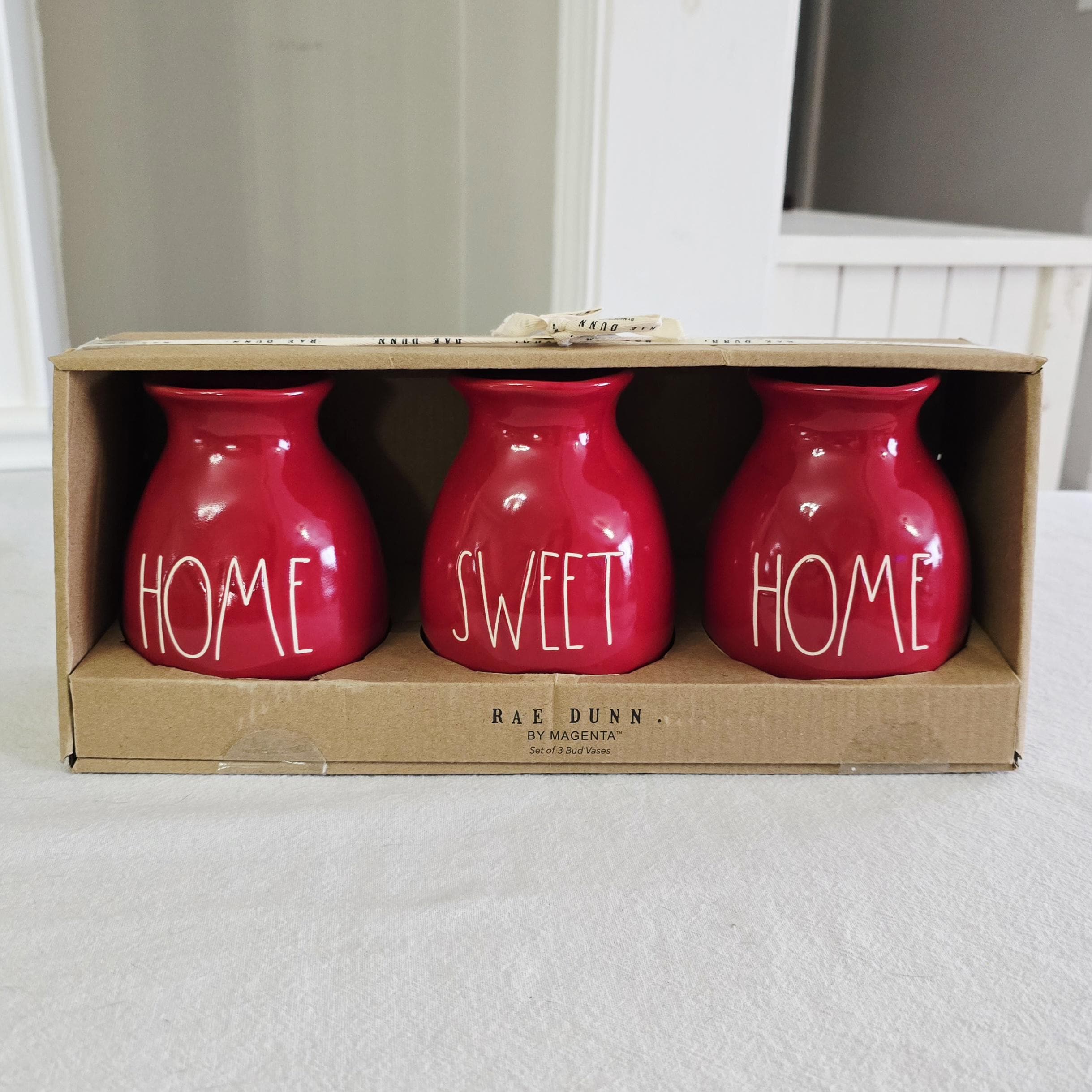 Vase Céramique Rae Dunn Vintage – Pois Noir Et Blanc, 9,5 Pouces, Rare