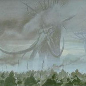 Mumakil vs Rohirrim cavalry Oil Painting - Battle of Pelennor Fields Lord of the Rings Art - Middle Earth Canvas LOTR fan art