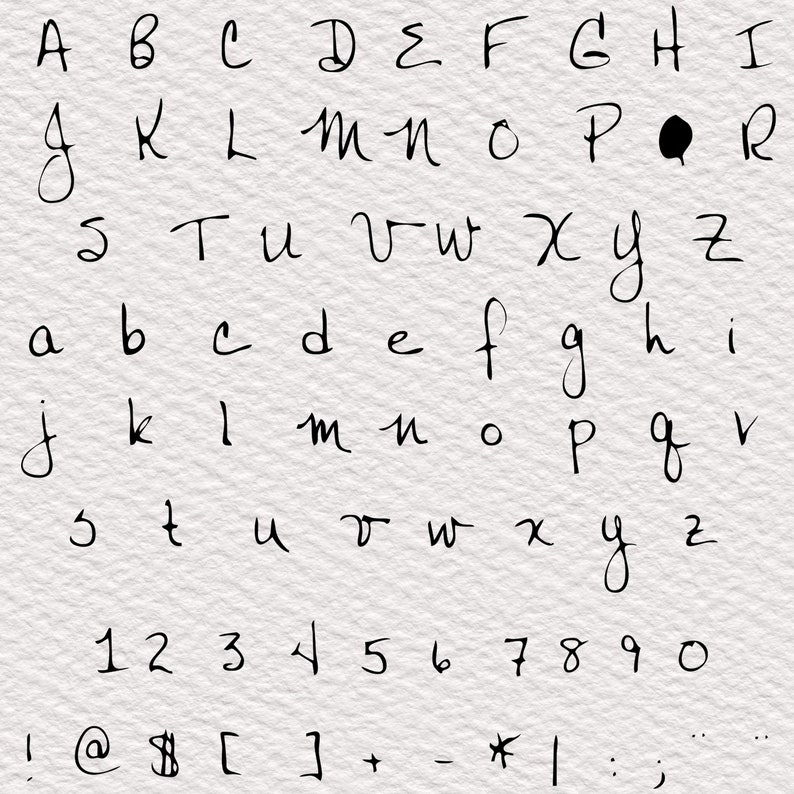 Catt H Font Kid Font TTF Ai SVG PNG Cricut Procreate Illustrator and ...