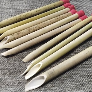 Kalligraphiestift Bambusstift 10 Stift 1,1,5, 2 bis 9 mm