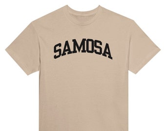 Samosa- Camiseta unisex de cuello redondo de peso pesado