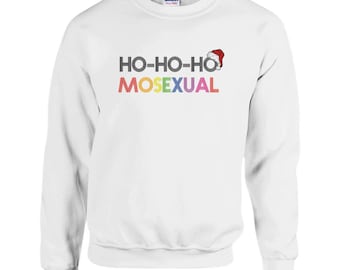 Suéter navideño gay Regalo homosexual Suéter Ho Ho Ho Regalos navideños para homosexuales Suéter navideño para lesbianas Regalos navideños Suéter navideño del orgullo