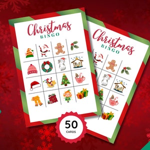 Christmas bingo, christmas game, christmas games, bingo cards, christmas kids, holiday games, christmas party game, christmas family, bingo