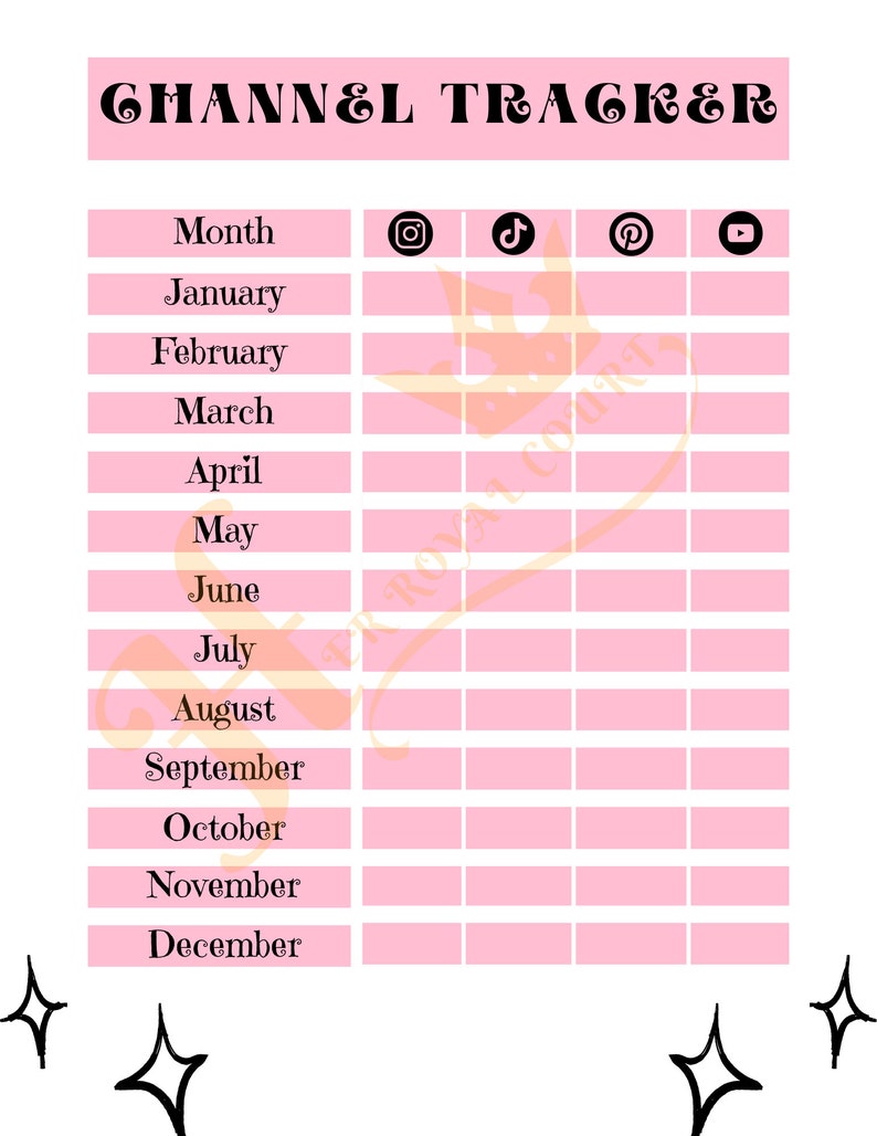 Social Media Content Template Content Planner for Social Media Canva