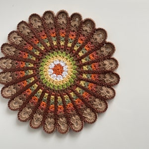 Handmade crochet placemat, mandala,crochet doily, lace table decor