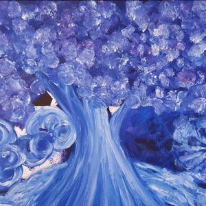 Stampa artistica "Ocean Tree" - stampa artistica - regalo blu personalizzato - stampa poster firmata dall'artista, edizione limitata.