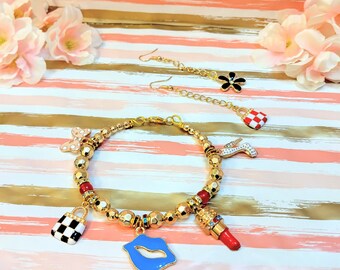 Sassy Bracelet & Earrings Set