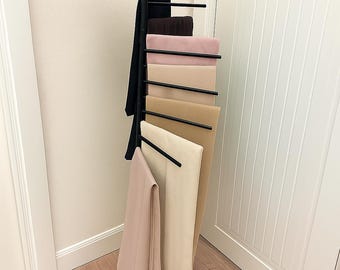 Multifunctionele verplaatsbare draagbare hanger - opslagoplossing voor sjaal, omslagdoek, stropdas, handdoek en deken - metalen hanger