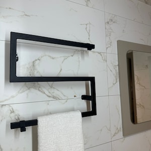 Modern Towel Organizer, Bath Towel Holder, Hand Towel Holder, Guest Towel Holder