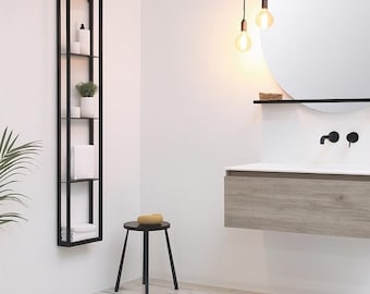 Minimalist Floating Wall Shelf, Modern Bathroom Kitchen Entryway Decor